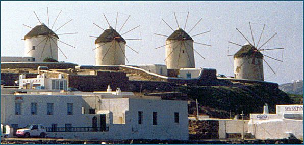  Windmühlen auf Mykonos 