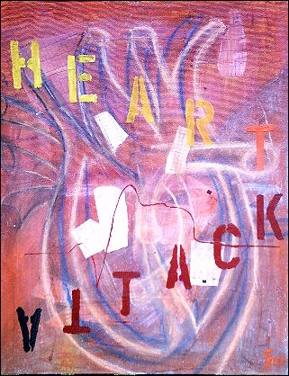  Heart Attack / Collage, 40x50 cm 